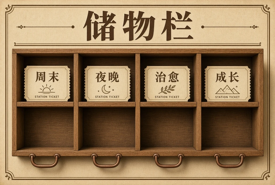 储物栏整理